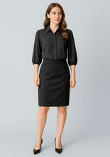 Load image into Gallery viewer, Womens Cool Stretch Mid-waist Pencil Skirt