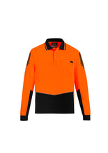 Load image into Gallery viewer, Mens Hi Vis Flux L/S Polo