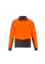 Load image into Gallery viewer, Mens Hi Vis Flux L/S Polo