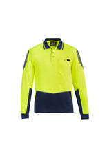 Load image into Gallery viewer, Mens Hi Vis Flux L/S Polo