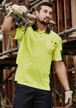 Load image into Gallery viewer, Mens Reinforced Hi Vis Squad S/S Polo