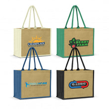 Load image into Gallery viewer, Torino Jute Tote Bag
