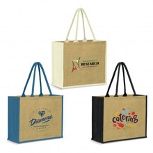 Load image into Gallery viewer, Modena Jute Tote Bag
