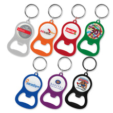 Load image into Gallery viewer, Chevron Bottle Opener Key Ring
