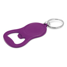 Load image into Gallery viewer, Chevron Bottle Opener Key Ring
