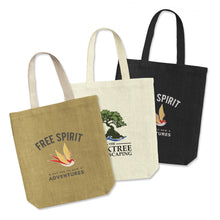 Load image into Gallery viewer, Thera Jute Tote Bag
