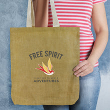 Load image into Gallery viewer, Thera Jute Tote Bag
