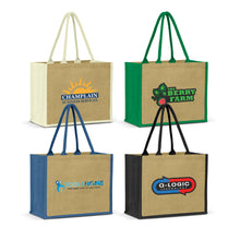 Load image into Gallery viewer, Torino Jute Tote Bag
