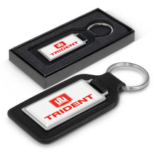 Load image into Gallery viewer, Baron Leather Key Ring - Rectangle
