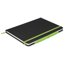 Load image into Gallery viewer, Omega Black Notebook with Pen
