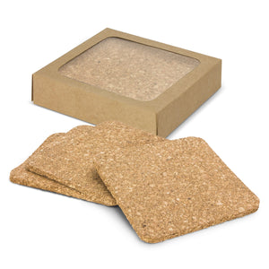 Oakridge Cork Coaster Square Set of 4