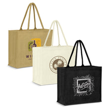 Load image into Gallery viewer, Modena Jute Tote Bag - Colour Match
