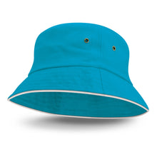 Load image into Gallery viewer, Bondi Bucket Hat - White Sandwich Trim
