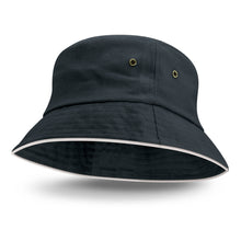 Load image into Gallery viewer, Bondi Bucket Hat - White Sandwich Trim
