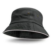 Load image into Gallery viewer, Bondi Bucket Hat - White Sandwich Trim
