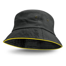 Load image into Gallery viewer, Bondi Bucket Hat - Coloured Sandwich Trim
