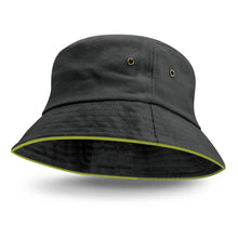 Load image into Gallery viewer, Bondi Bucket Hat - Coloured Sandwich Trim
