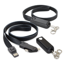 Load image into Gallery viewer, Artex 3-in-1 Charging Lanyard
