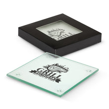 Load image into Gallery viewer, Venice Glass Coaster Set of 2 - Square
