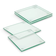 Load image into Gallery viewer, Venice Glass Coaster Set of 4 - Square
