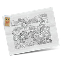 Load image into Gallery viewer, Cotton Colouring Tea Towel
