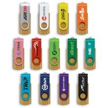 Load image into Gallery viewer, Helix 4GB Bamboo Flash Drive
