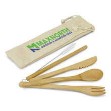 Load image into Gallery viewer, Bamboo Cutlery Set
