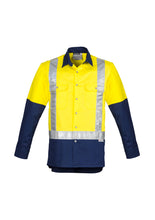 Load image into Gallery viewer, Mens Hi Vis Spliced Industrial Shirt - Shoulder Taped
