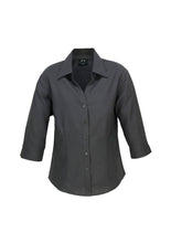 Load image into Gallery viewer, Ladies Plain Oasis 3/4 Sleeve Shirt
