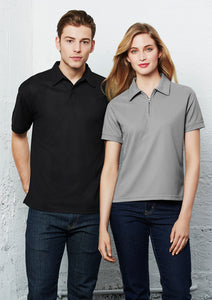 Mens Micro Waffle Polo