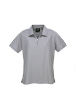 Load image into Gallery viewer, Ladies Micro Waffle Polo
