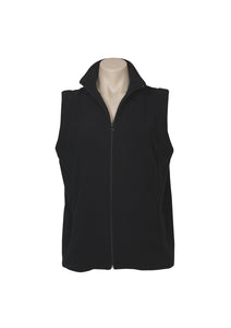 Ladies Plain Micro Fleece Vest