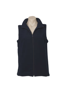 Ladies Plain Micro Fleece Vest