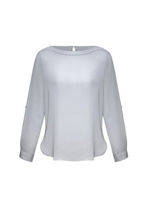 Ladies Madison Boatneck Blouse