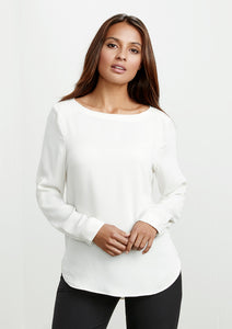 Ladies Madison Boatneck Blouse