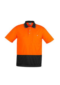 Unisex Hi Vis Basic Spliced Polo - Short Sleeve