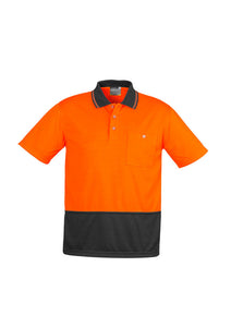 Unisex Hi Vis Basic Spliced Polo - Short Sleeve