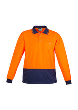 Load image into Gallery viewer, Unisex Hi Vis Basic Spliced Polo - Long Sleeve
