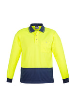 Load image into Gallery viewer, Unisex Hi Vis Basic Spliced Polo - Long Sleeve
