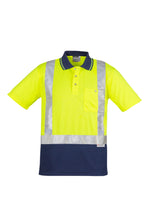 Load image into Gallery viewer, Mens Hi Vis Spliced Polo - Short Sleeve Shoulder Taped
