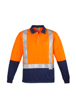 Load image into Gallery viewer, Mens Hi Vis Spliced Polo - Long Sleeve Shoulder Taped
