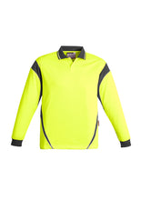 Load image into Gallery viewer, Mens Hi Vis Aztec Polo - Long Sleeve
