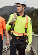 Load image into Gallery viewer, Mens Hi Vis Flux L/S Polo
