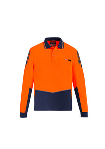 Mens Hi Vis Flux L/S Polo