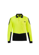 Load image into Gallery viewer, Mens Hi Vis Flux L/S Polo
