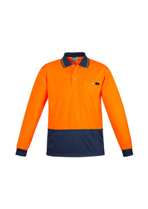 Mens Comfort Back L/S Polo