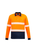 Load image into Gallery viewer, Unisex Hi Vis Segmented L/S Polo - Hoop Taped
