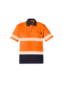 Unisex Hi Vis Segmented S/S Polo - Hoop Taped