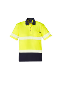 Unisex Hi Vis Segmented S/S Polo - Hoop Taped