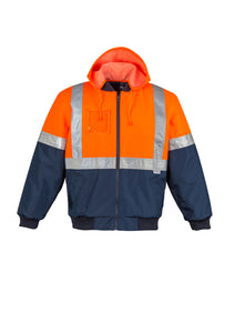 Mens HI Vis Quilted Flying Jacket